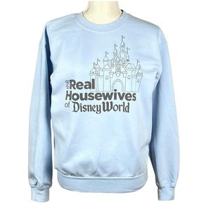 Real Housewives of Disney World Light Blue Fleece Sweatshirt- Size Small